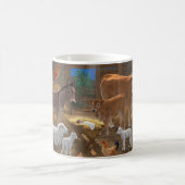 ベビーイエスマンガーホーリーナイトクリスマス出生 コーヒーマグカップ (中央)