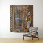 ベビーイエスマンガーホーリーナイトクリスマス出生 タペストリー (インサイチュ)