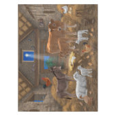 ベビーイエスマンガーホーリーナイトクリスマス出生 テーブルクロス (正面)