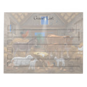 ベビーイエスマンガーホーリーナイトクリスマス出生 ノートパッド (正面)