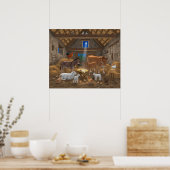 ベビーイエスマンガーホーリーナイトクリスマス出生 ポスター (キッチン)