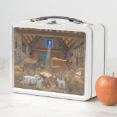 ベビーイエスマンガーホーリーナイトクリスマス出生 メタルランチボックス (インサイチュ)