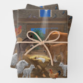 ベビーイエスマンガーホーリーナイトクリスマス出生 ラッピングペーパーシート (インサイチュ)