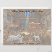 ベビーイエスマンガーホーリーナイトクリスマス出生 レターヘッド (正面/裏面)