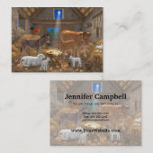 ベビーイエスマンガーホーリーナイトクリスマス出生 名刺 (正面/裏面)