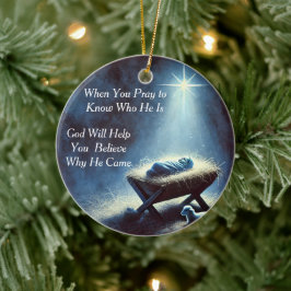 ベビーイエス出生オーナメント セラミックオーナメント