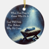 ベビーイエス出生オーナメント セラミックオーナメント (正面)