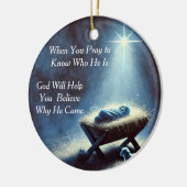 ベビーイエス出生オーナメント セラミックオーナメント (左)