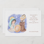 ベビーイエス出生クリスマスカード シーズンカード (正面/裏面)