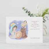ベビーイエス出生クリスマスカード シーズンカード (スタンド正面)