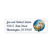 ベビーイエス出生パーソナライズ差出人住所ラボ ラベル (正面)