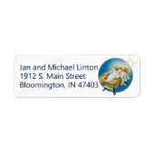 ベビーイエス出生パーソナライズ差出人住所ラボ ラベル (正面)