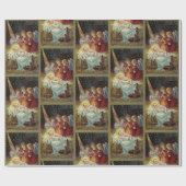 ベビーイエス3天使ヴィンテージカードの複製 ラッピングペーパー (フラット)