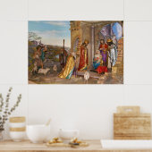 ベビーイエス・オブ・ナザレ・イン・ザ・ベツレヘム・マンガー ポスター (キッチン)