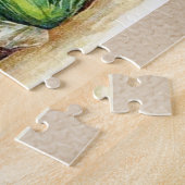 ベビーイエス・キリストおよびメリーを囲むヴィンテージの天使 ジグソーパズル (側面)