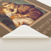 ベビーイエス・キリストが付いているパドゥアのSt Anthony シェルパブランケット (3/4)