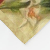 ベビーイエス・キリストを持つ新しい母メリー フリースブランケット (角)