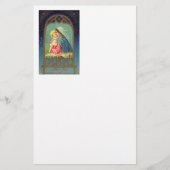 ベビーイエス・キリストを握っている出生メリー 便箋 (正面)