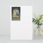 ベビーイエス・キリストを握っている出生メリー 便箋 (スタンド正面)