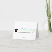 ベビーイエス・キリスト-メッセージカード シーズンカード (裏面)