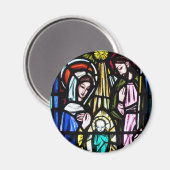 ベビーイエス・ステンドグラス聖マイケル教会 マグネット (正面/裏面)