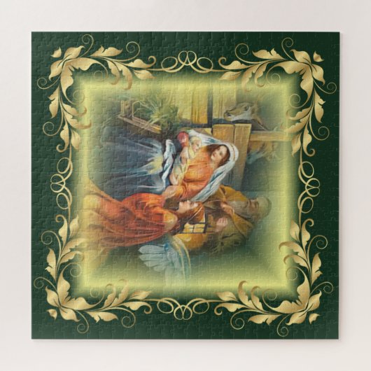 ベビーイエス・マリア・ヨセフ～聖なる家族～ ジグソーパズル (横)