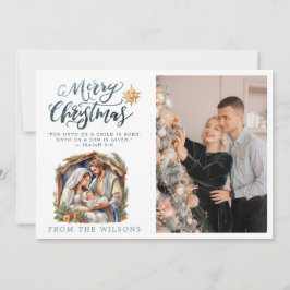 ベビーイエズインザマンガー出生ホリデーカード シーズンカード