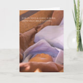 ベビーイエズス宗教的クリスマス カード (正面)