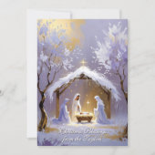 ベビーイエズス宗教聖なる書物、 経典カトリック聖降誕祭 シーズンカード (正面)