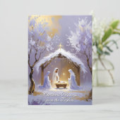 ベビーイエズス宗教聖なる書物、 経典カトリック聖降誕祭 シーズンカード (スタンド正面)