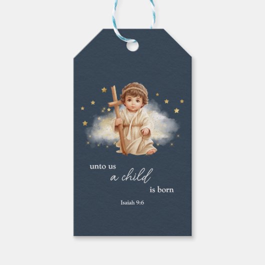 ベビーイエズメリークリスマス ギフトタグ (正面)