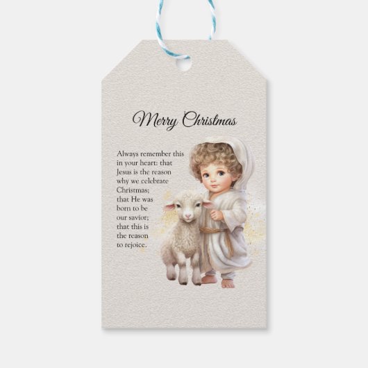 ベビーイエズメリークリスマス ギフトタグ (裏面)