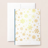 ベビーイエズラグジュアリー実在フォイルクリスマスカード 箔カード (裏面封筒付き)