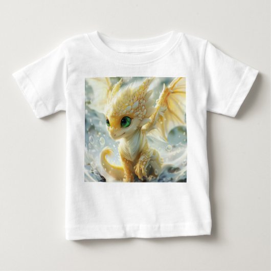 ベビーイエロードラゴン ベビーTシャツ (正面)