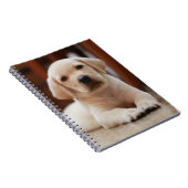 ベビーイエローラブラドール子犬 ノートブック (右側)