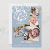 ベビーイズコールド外4フォトホリデーボーイ誕生 案内状 (正面)