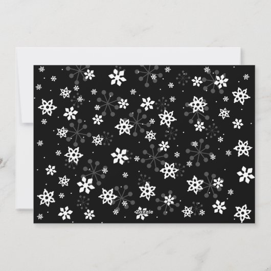 ベビーイットアズコールドアウトサイドホリデー4フォトフラットカード シーズンカード (裏面)