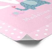 ベビーイニシャルモノグラム保育園ポスター ポスター (角)