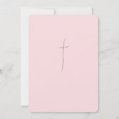 ベビーイラストレーションバプテスマ《キリスト教》洗礼式や命名式招待状 招待状 (裏面)