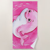 ベビーイルカ ビーチタオル (正面)