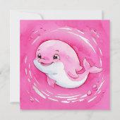 ベビーイルカ 招待状 (正面)