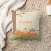 ベビーインかぼちゃおかしい秋テーマ子供部屋デコール クッション (ブランケット)