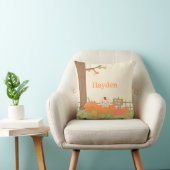 ベビーインかぼちゃおかしい秋テーマ子供部屋デコール クッション (椅子)