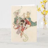 ベビーインクレイドルプリンセスヴィンテージ童話 カード (黄色い花)