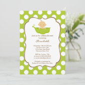 ベビーインピーポッドボーイベビーシャワー招待状 招待状 (スタンド正面)