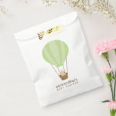 ベビーイン緑バルーンベビーシャワー フェイバーバッグ (封をした状態)
