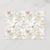 ベビーイン開花おむつラッフルガール赤ちゃんシャワー エンクロージャーカード (裏面)