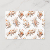 ベビーイン開花おむつラッフルガール赤ちゃんシャワー エンクロージャーカード (裏面)