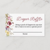 ベビーイン開花おむつラッフルチケット エンクロージャーカード (正面)