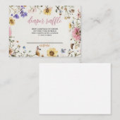 ベビーイン開花おむつラッフルチケット プレイスカード (正面/裏面)